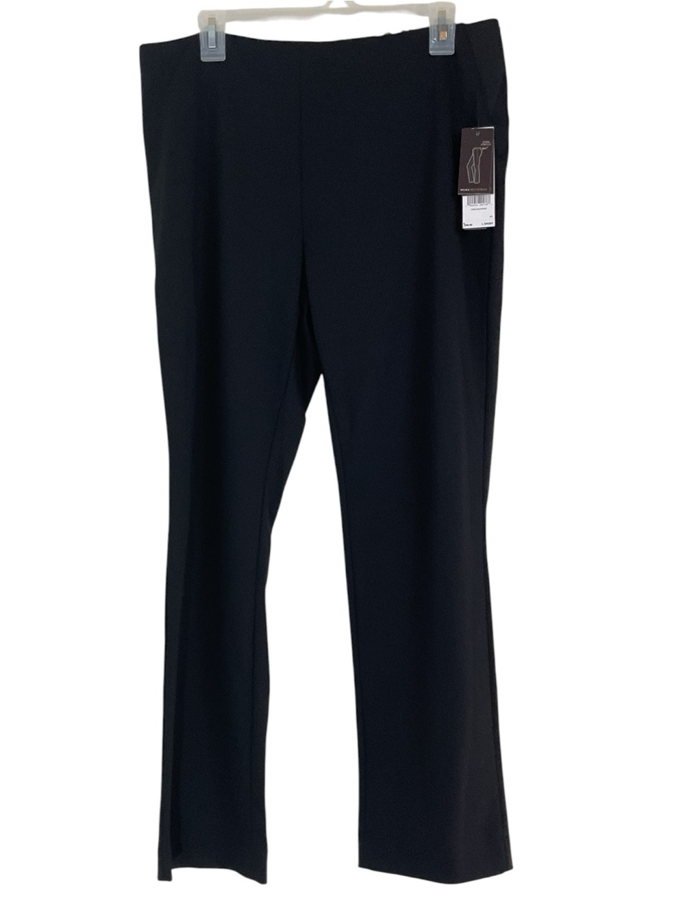 Dana Buchman Black Tie Straight Mid-Rise Pull On Slacks Women’s L Short NWT